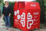 Ecosol de Cáritas Girona instala nuevo contenedor en las instalaciones de la Fundación Ramon Noguera