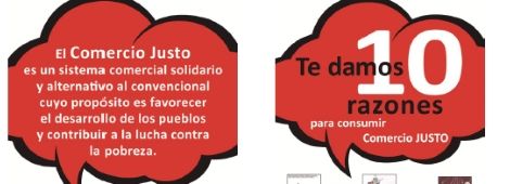 Exposición “Te damos 10 razones para consumir Comercio Justo” en Teruel