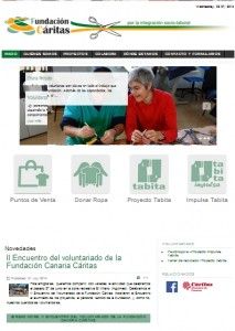 Vista de pagina web Fund.Canarias